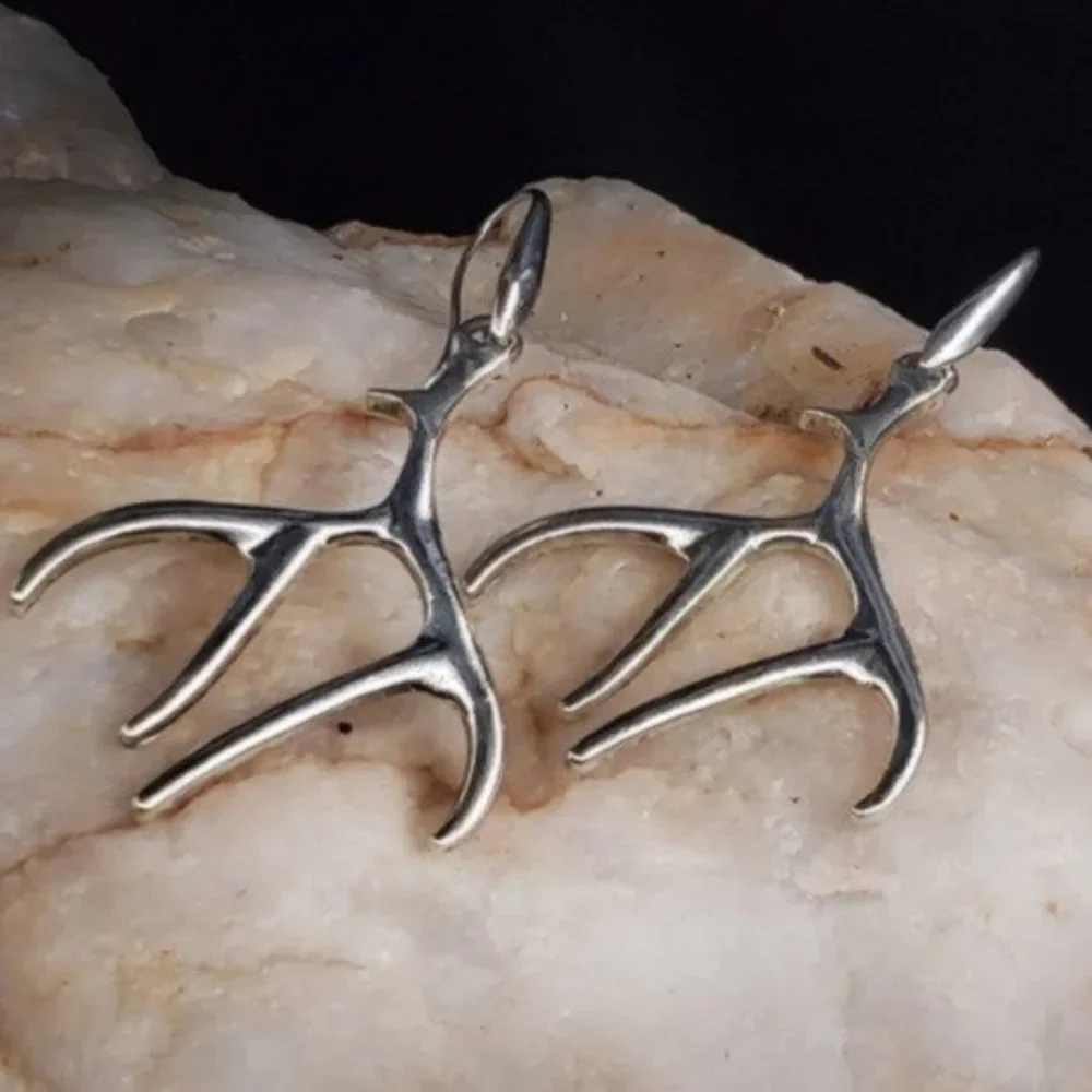 Free People Jewelry Country Deer Unique Boho Silver Antlers Earrings